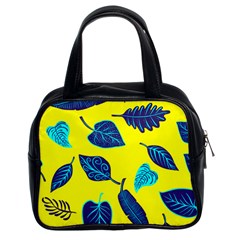 Leaves Pattern Picture Detail Classic Handbag (two Sides) by Wegoenart