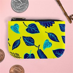 Leaves Pattern Picture Detail Mini Coin Purse by Wegoenart