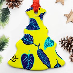 Leaves Pattern Picture Detail Ornament (christmas Tree)  by Wegoenart