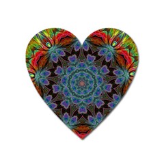 Abstract Art Blue Orange Heart Magnet by Wegoenart