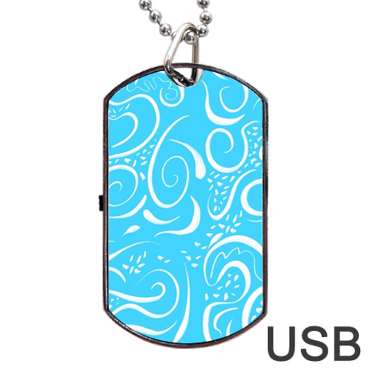 Scribble Reason Design Pattern Dog Tag USB Flash (One Side)