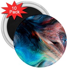 Background Art Abstract Watercolor 3  Magnets (10 Pack)  by Wegoenart