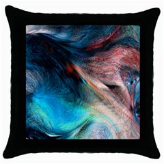 Background Art Abstract Watercolor Throw Pillow Case (black)