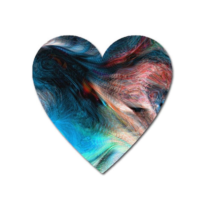 Background Art Abstract Watercolor Heart Magnet