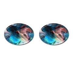 Background Art Abstract Watercolor Cufflinks (oval) by Wegoenart