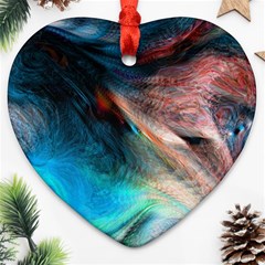 Background Art Abstract Watercolor Heart Ornament (two Sides) by Wegoenart