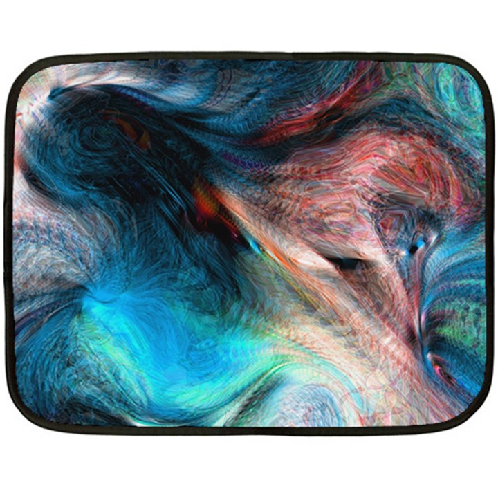 Background Art Abstract Watercolor Double Sided Fleece Blanket (Mini) 