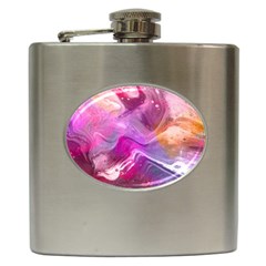 Background Art Abstract Watercolor Hip Flask (6 Oz) by Wegoenart