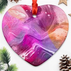 Background Art Abstract Watercolor Heart Ornament (two Sides) by Wegoenart