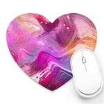 Background Art Abstract Watercolor Heart Mousepads Front