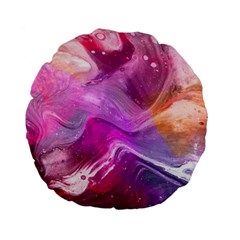 Background Art Abstract Watercolor Standard 15  Premium Flano Round Cushions