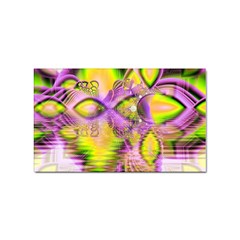 Golden Violet Crystal Heart Of Fire, Abstract Sticker Rectangular (100 Pack) by DianeClancy