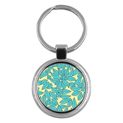 Leaves Dried Leaves Stamping Key Chains (round) 