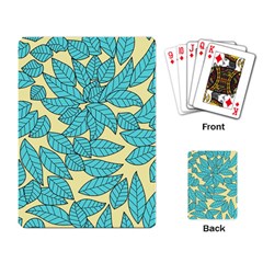 Leaves Dried Leaves Stamping Playing Cards Single Design by Wegoenart