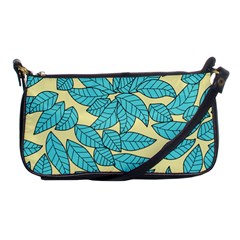 Leaves Dried Leaves Stamping Shoulder Clutch Bag by Wegoenart