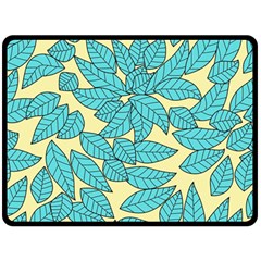 Leaves Dried Leaves Stamping Fleece Blanket (large)  by Wegoenart