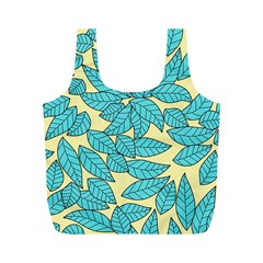 Leaves Dried Leaves Stamping Full Print Recycle Bag (m) by Wegoenart