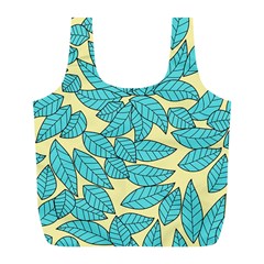 Leaves Dried Leaves Stamping Full Print Recycle Bag (l) by Wegoenart