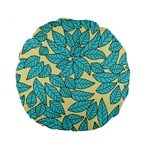 Leaves Dried Leaves Stamping Standard 15  Premium Flano Round Cushions Front