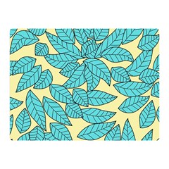 Leaves Dried Leaves Stamping Double Sided Flano Blanket (mini)  by Wegoenart