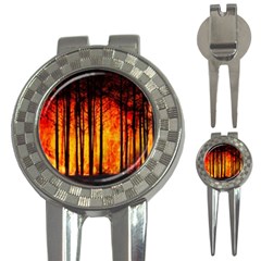 Forest Fire Forest Climate Change 3-in-1 Golf Divots by Wegoenart