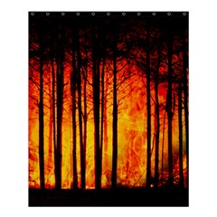 Forest Fire Forest Climate Change Shower Curtain 60  X 72  (medium)  by Wegoenart