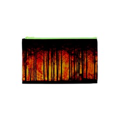 Forest Fire Forest Climate Change Cosmetic Bag (xs) by Wegoenart