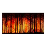 Forest Fire Forest Climate Change Satin Shawl Front