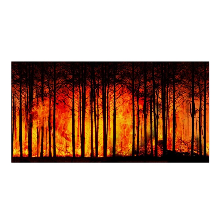 Forest Fire Forest Climate Change Satin Shawl