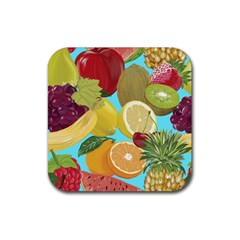 Fruit Picture Drawing Illustration Rubber Coaster (square)  by Wegoenart