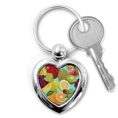 Fruit Picture Drawing Illustration Key Chains (heart)  by Wegoenart