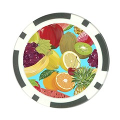 Fruit Picture Drawing Illustration Poker Chip Card Guard (10 Pack) by Wegoenart