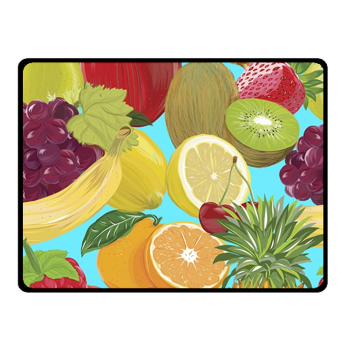 Fruit Picture Drawing Illustration Double Sided Fleece Blanket (Small) 