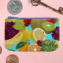 Fruit Picture Drawing Illustration Large Coin Purse by Wegoenart