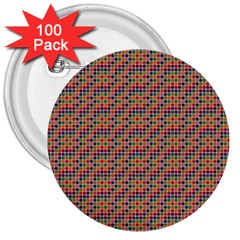 Colorful Background Colorful Backdrop 3  Buttons (100 Pack)  by Wegoenart