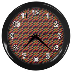 Colorful Background Colorful Backdrop Wall Clock (black) by Wegoenart