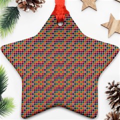 Colorful Background Colorful Backdrop Star Ornament (two Sides) by Wegoenart