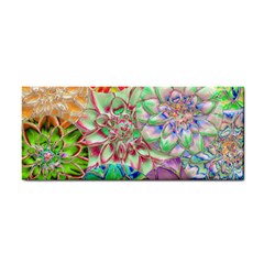 Dahlia Flower Colorful Art Collage Hand Towel