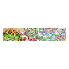 Dahlia Flower Colorful Art Collage Velvet Scrunchie