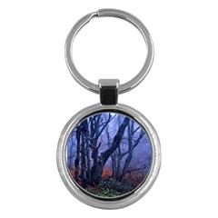 Beeches Autumn Foliage Forest Tree Key Chains (round) 