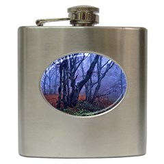 Beeches Autumn Foliage Forest Tree Hip Flask (6 Oz) by Wegoenart