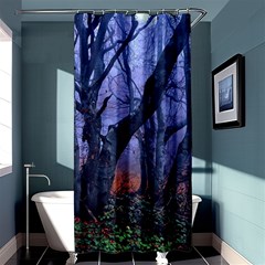 Beeches Autumn Foliage Forest Tree Shower Curtain 36  X 72  (stall)  by Wegoenart