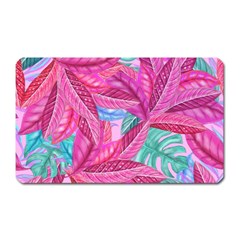 Leaves Tropical Reason Stamping Magnet (rectangular) by Wegoenart