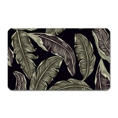 Jungle Leaves Tropical Pattern Magnet (rectangular) by Wegoenart