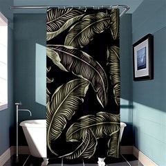 Jungle Leaves Tropical Pattern Shower Curtain 36  X 72  (stall)  by Wegoenart