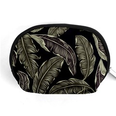 Jungle Leaves Tropical Pattern Accessory Pouch (medium) by Wegoenart