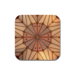 York Minster Chapter House Rubber Square Coaster (4 Pack)  by Wegoenart