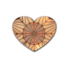 York Minster Chapter House Heart Coaster (4 Pack)  by Wegoenart