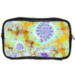 Golden Violet Sea Shells, Abstract Ocean Toiletries Bag (One Side) Front