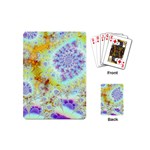 Golden Violet Sea Shells, Abstract Ocean Playing Cards (Mini) Back